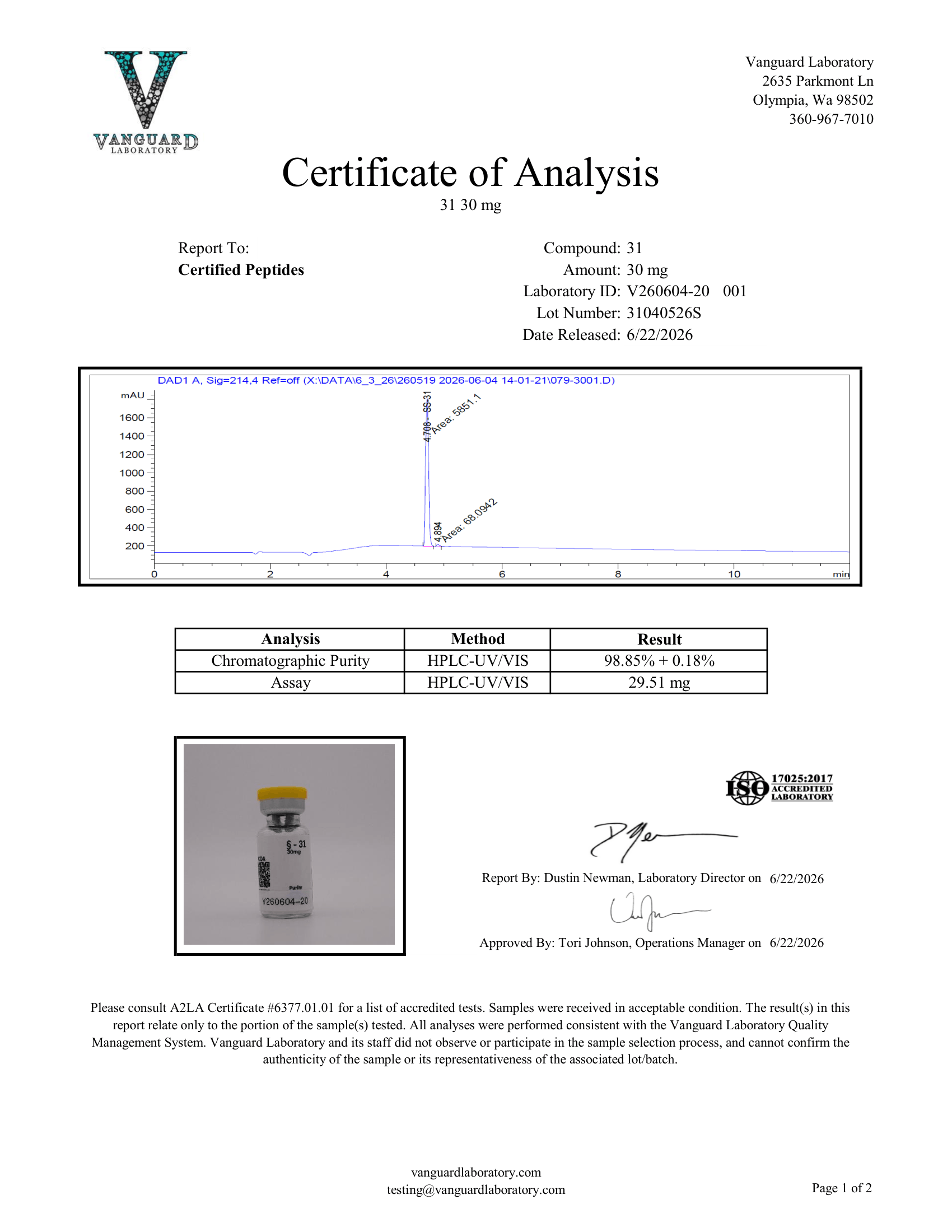 SS-31 - 30MG - Image 2